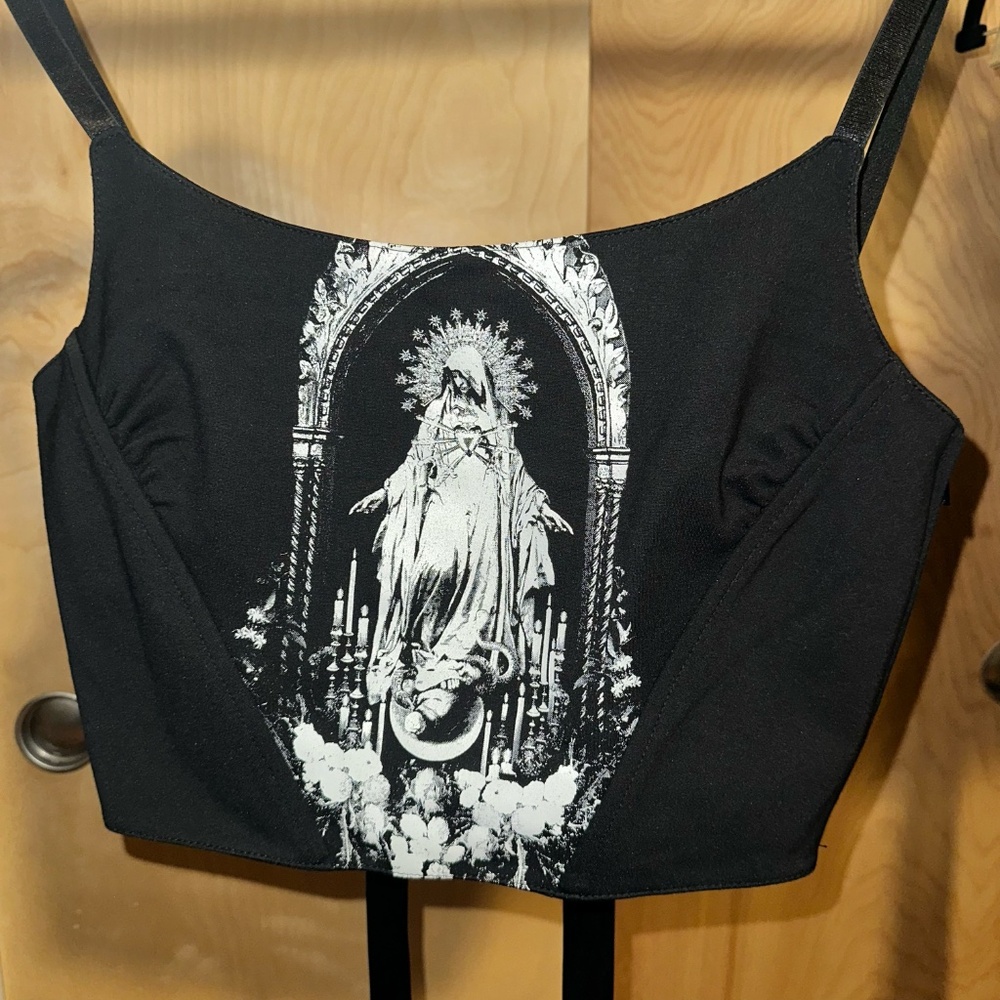 Current Mood (Dollskill) Saints and Sorrows Corset - Top Size Small